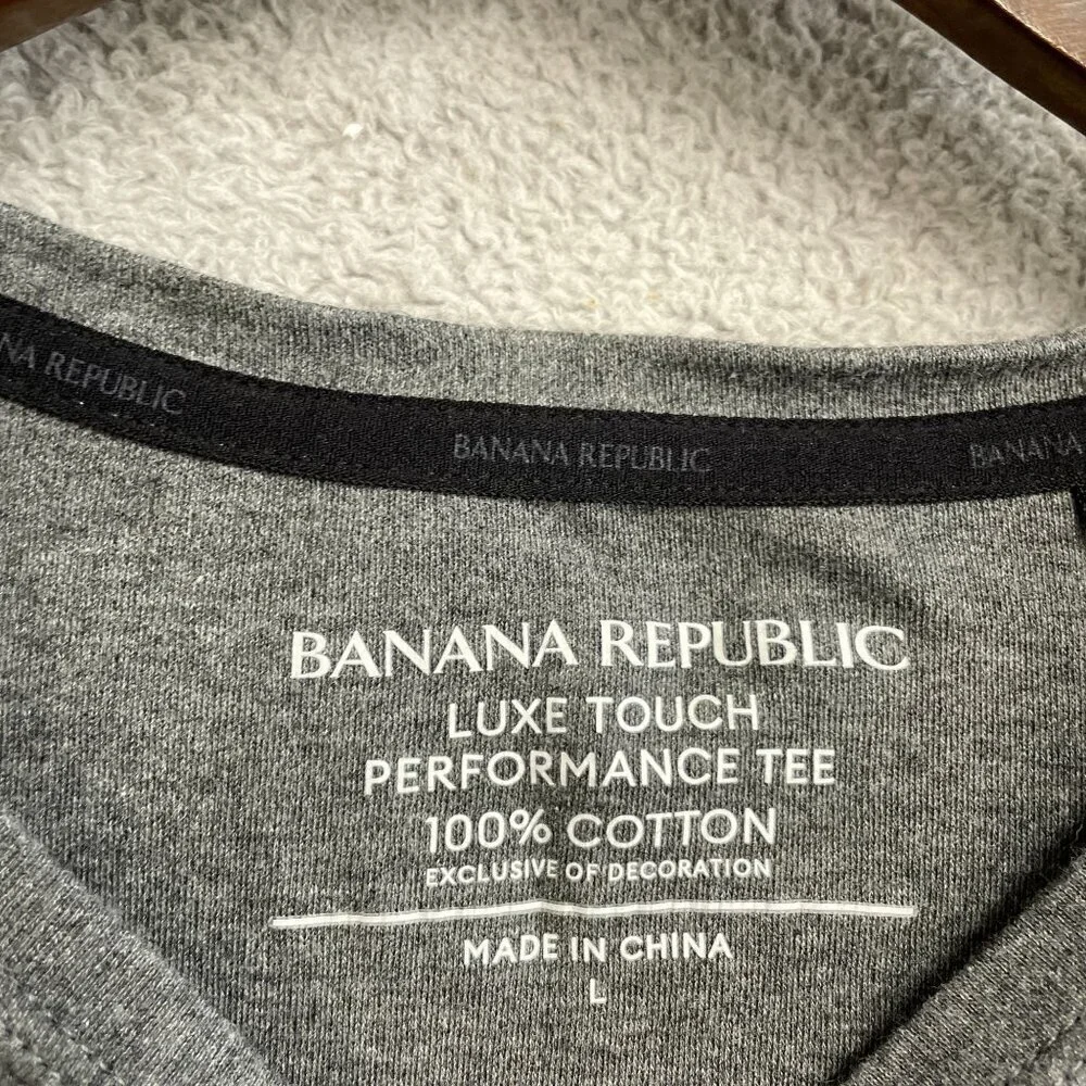 NWOT Banana Republic Men's L Luxe Touch Performance Tee Crew neck
